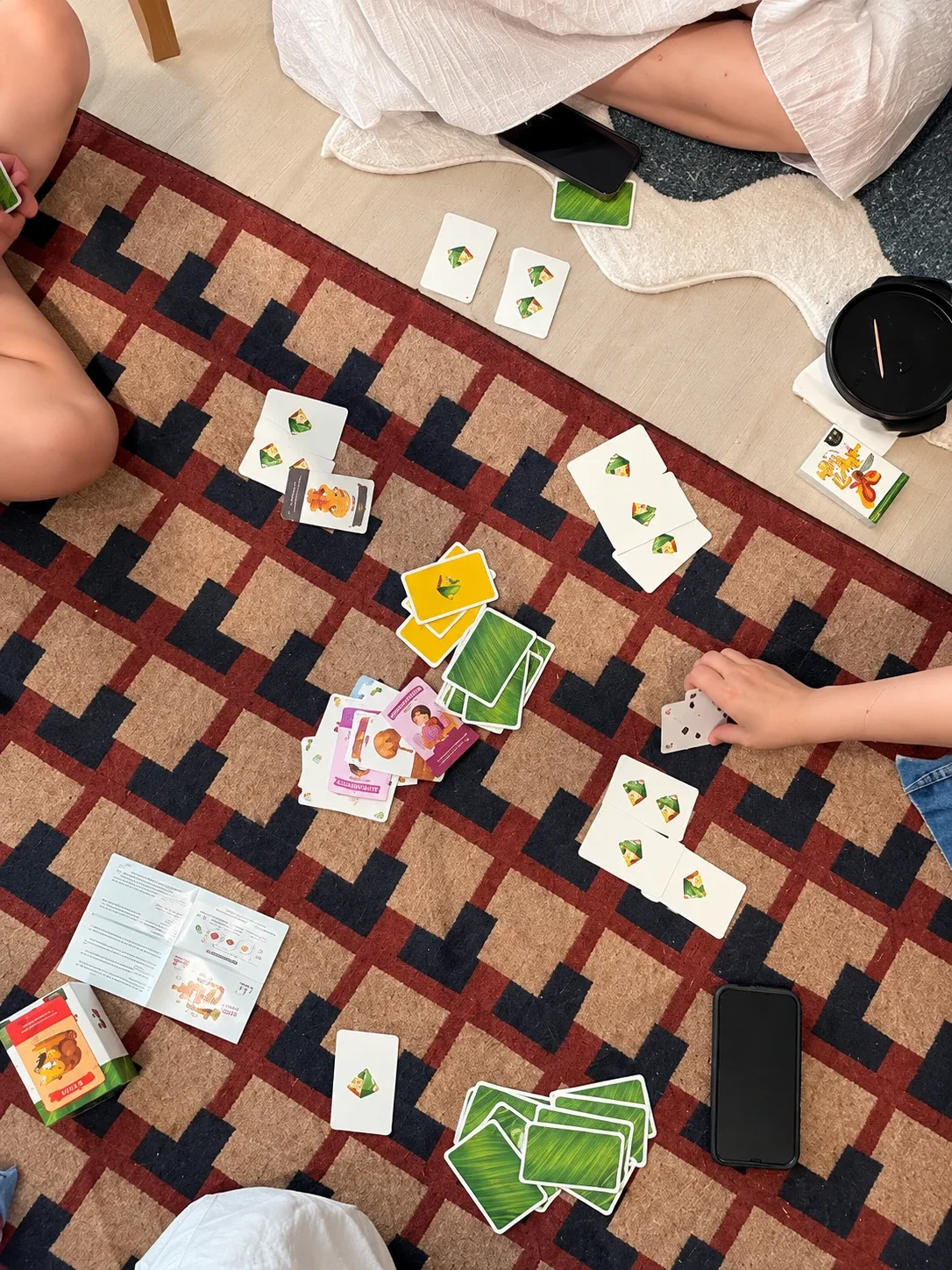 Board games on the rug